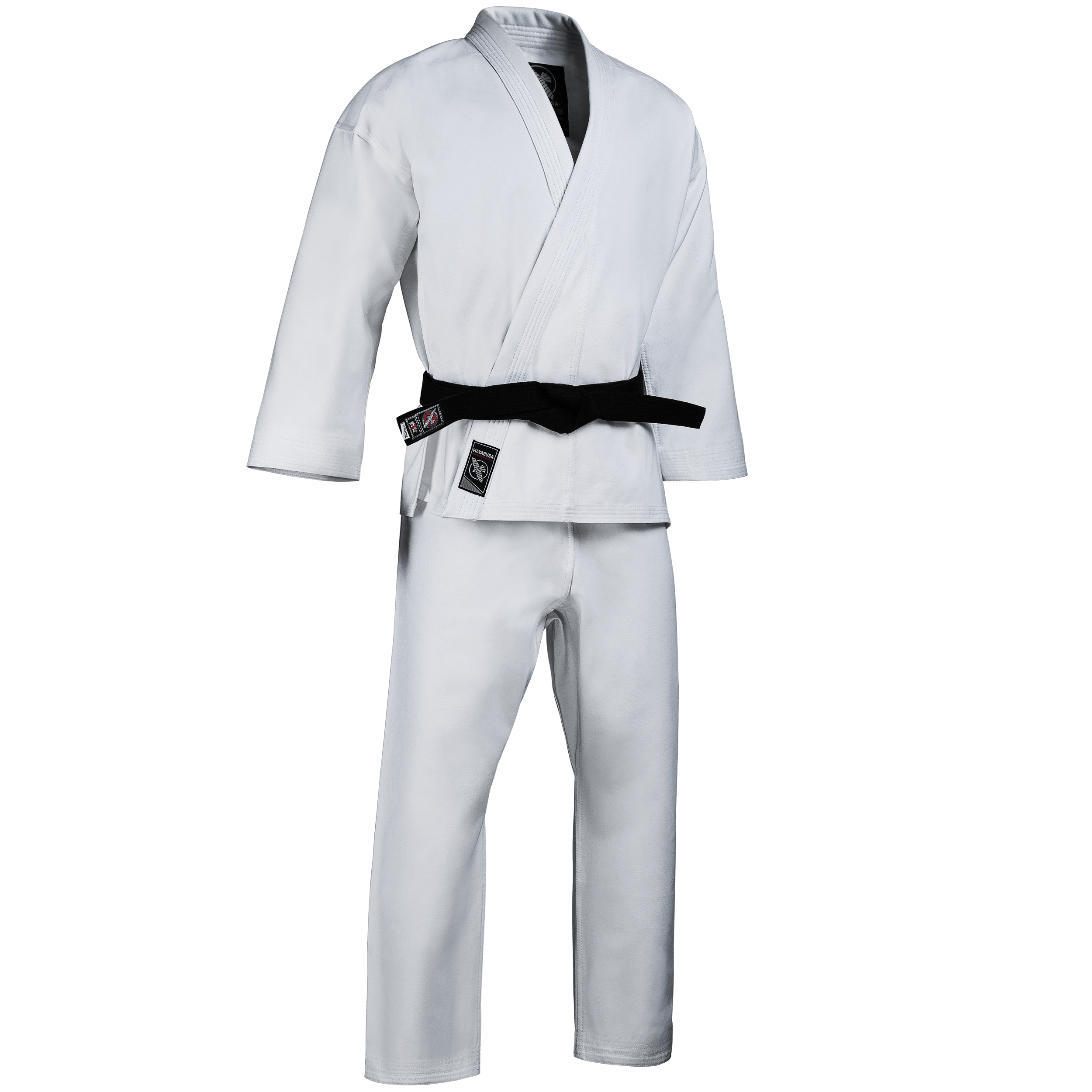 Quality Karate Light Weight Martial Arts Adult Gi Uniform Black+White Belt Sz 2